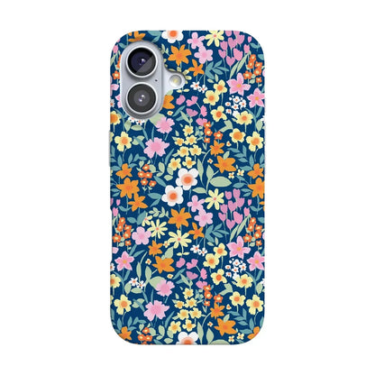 Full Bloom | Navy Floral Case iPhone Case get.casely Classic + MagSafe® iPhone 17