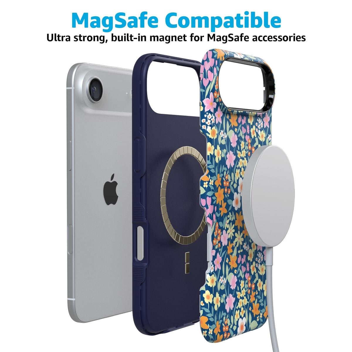 Full Bloom | Navy Floral Case iPhone Case get.casely