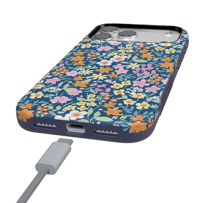 Full Bloom | Navy Floral Case iPhone Case get.casely