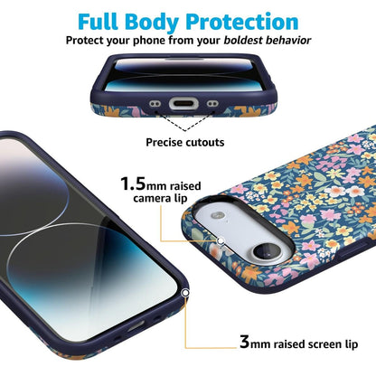 Full Bloom | Navy Floral Case iPhone Case get.casely
