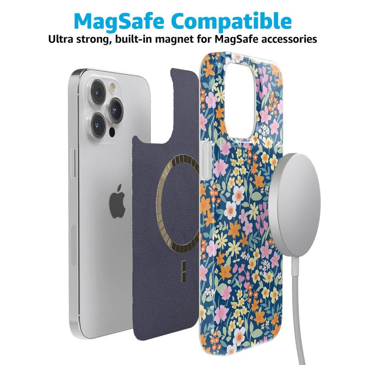 Full Bloom | Navy Floral Case iPhone Case get.casely