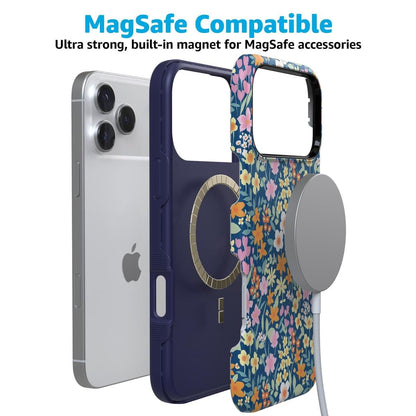 Full Bloom | Navy Floral Case iPhone Case get.casely