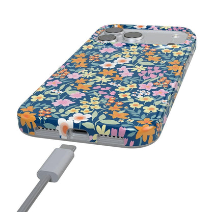 Full Bloom | Navy Floral Case iPhone Case get.casely