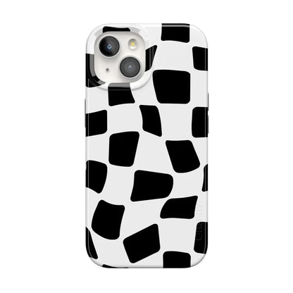 Funky Checkerboard | High Contrast Design Case Phone Case get.casely Classic + MagSafe® iPhone 13 Mini