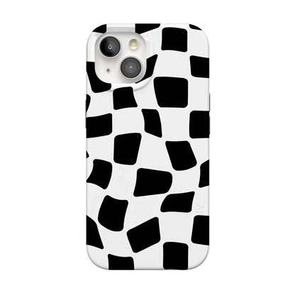 Funky Checkerboard | High Contrast Design Case Phone Case Casetry Classic + MagSafe® iPhone 15