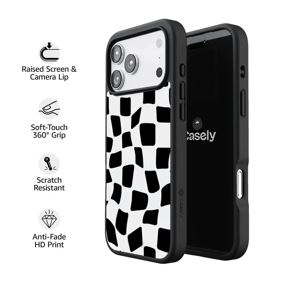 Funky Checkerboard | High Contrast Design Case Phone Case get.casely