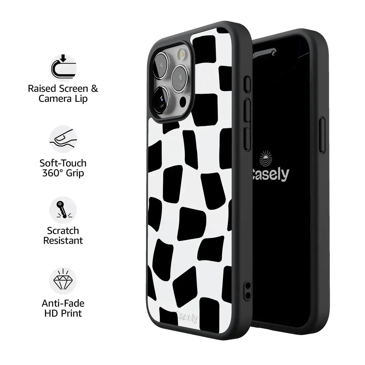 Funky Checkerboard | High Contrast Design Case Phone Case get.casely