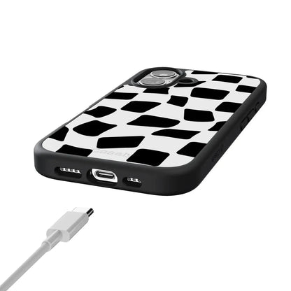 Funky Checkerboard | High Contrast Design Case Phone Case get.casely