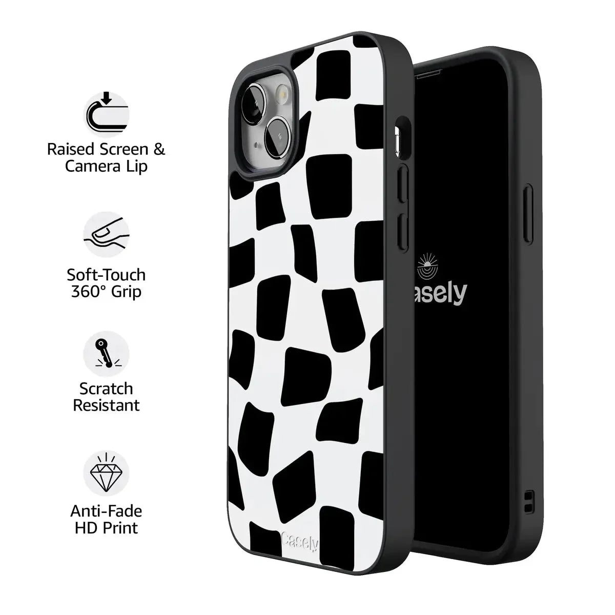 Funky Checkerboard | High Contrast Design Case Phone Case get.casely