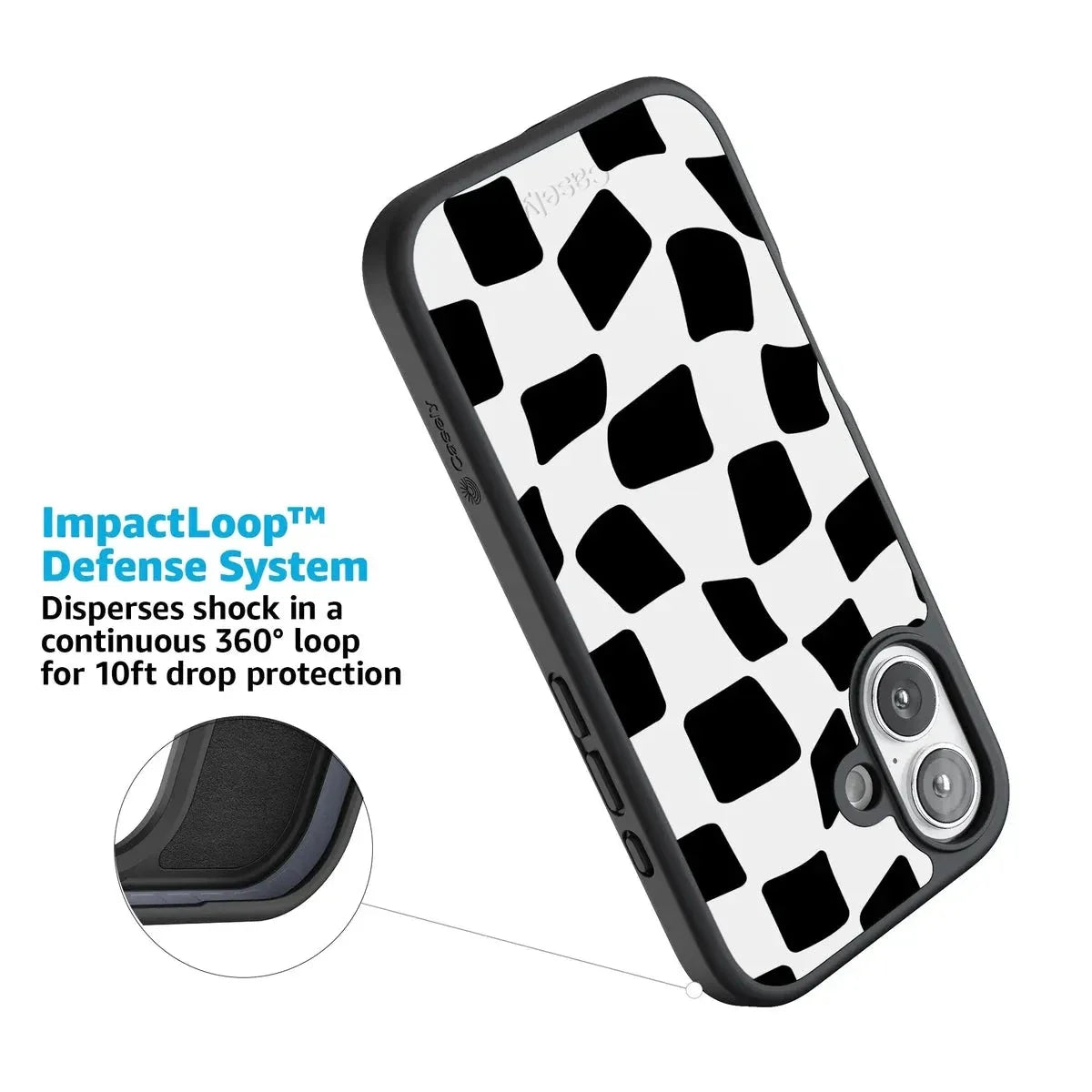 Funky Checkerboard | High Contrast Design Case Phone Case get.casely