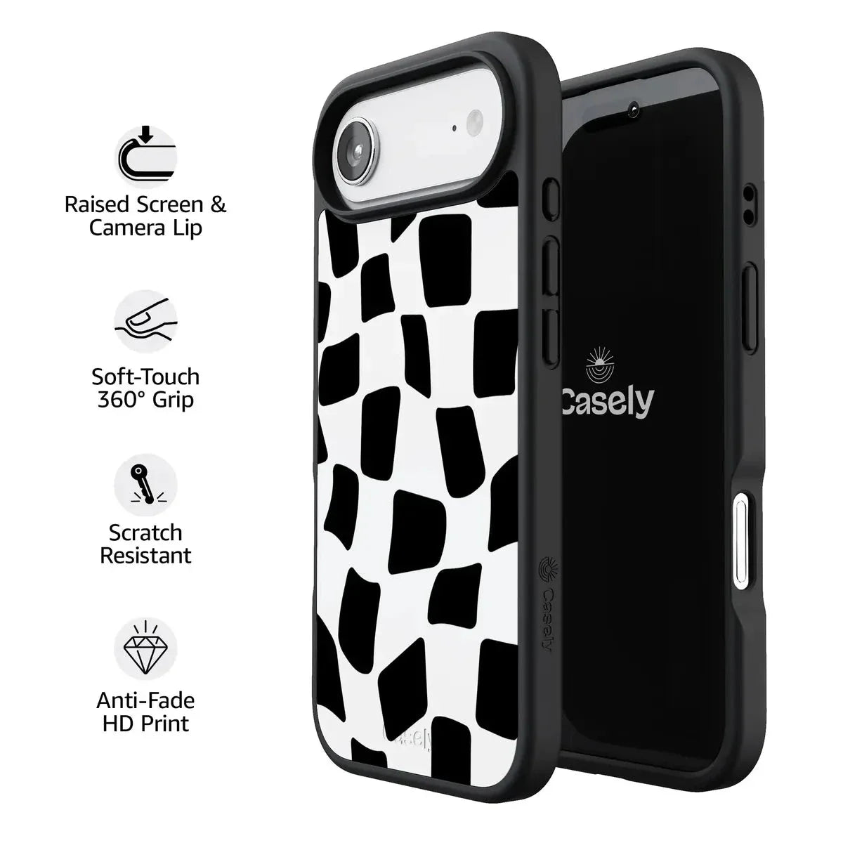 Funky Checkerboard | High Contrast Design Case Phone Case get.casely