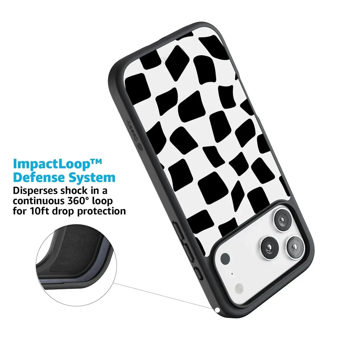Funky Checkerboard | High Contrast Design Case Phone Case get.casely