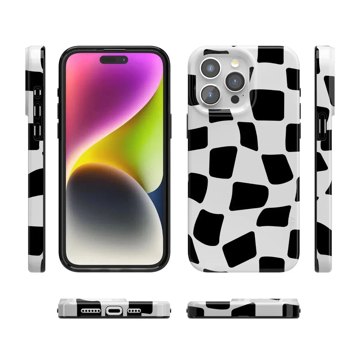 Funky Checkerboard | High Contrast Design Case Phone Case get.casely