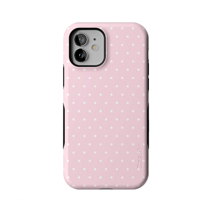 On the Dot | Pink & White Polka Dot Case - iPhone 12