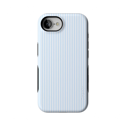 Stripes and the City | Light Blue Pinstripe Case - iPhone 16E