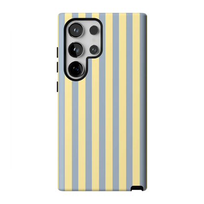 Coastline Stripes | Blue & Yellow Case - Galaxy S24 Ultra