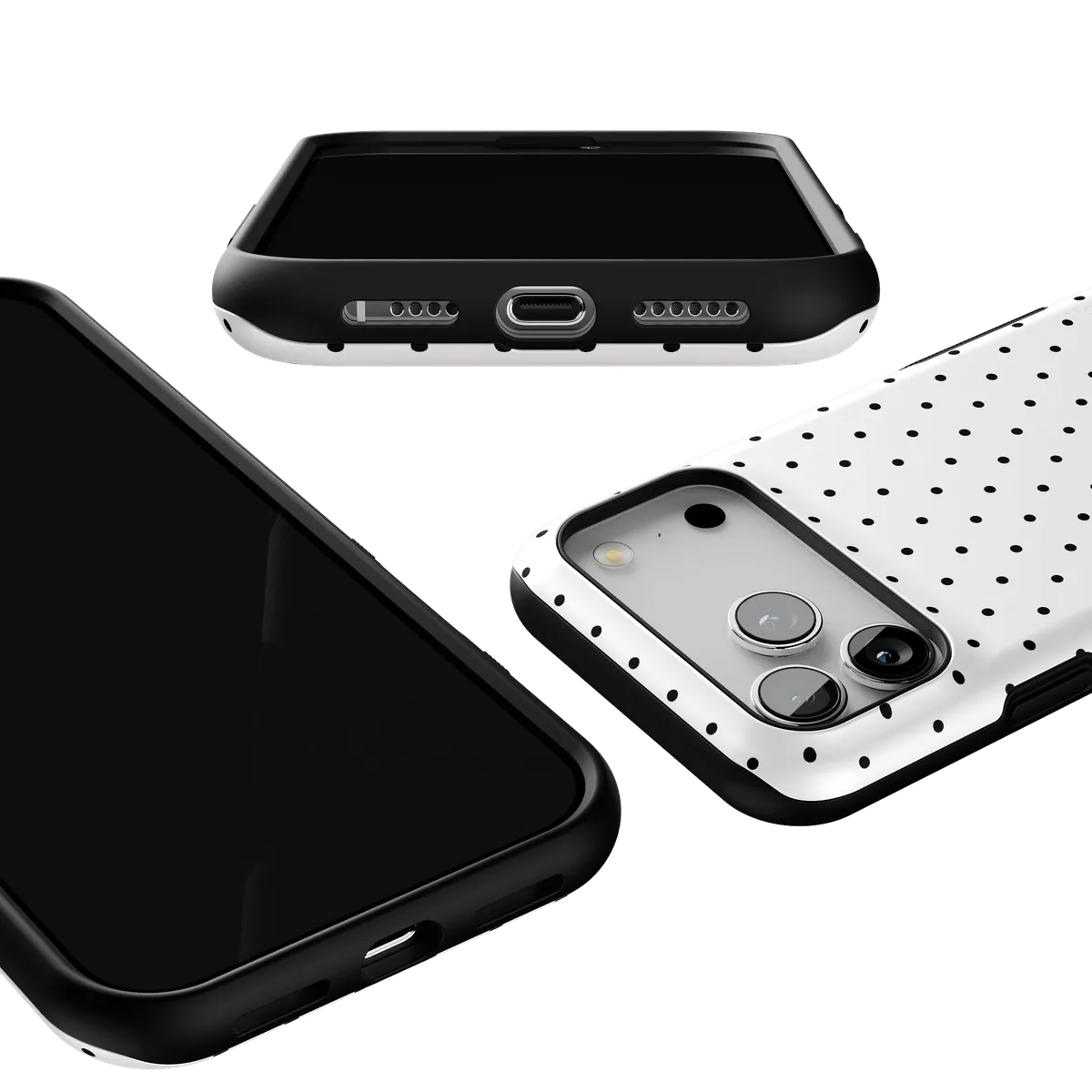 On the Dot | Black Polka Dot Case
