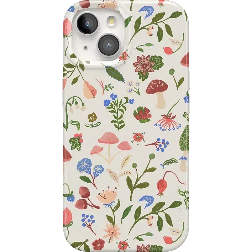 Garden Party | Mushroom Floral Case iPhone Case get.casely Classic + MagSafe® iPhone 15 Plus
