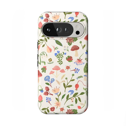 Garden Party | Mushroom Floral Case iPhone Case get.casely Essential + MagSafe® Google Pixel 10 Pro