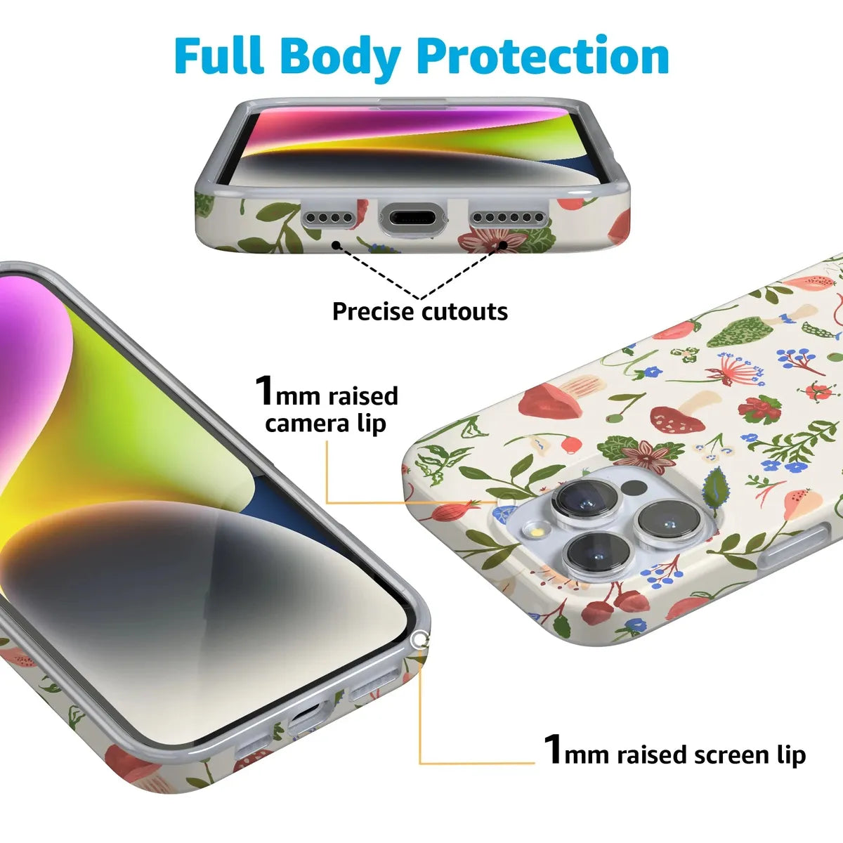 Garden Party | Mushroom Floral Case iPhone Case get.casely