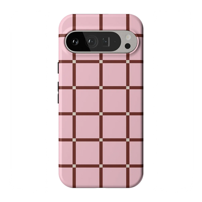Uptown Gridlock | Pink Checkerboard Case