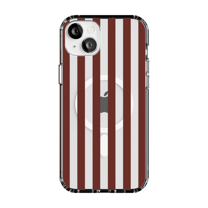 Sunday in Brooklyn | Burgundy Stripes Case - iPhone 13
