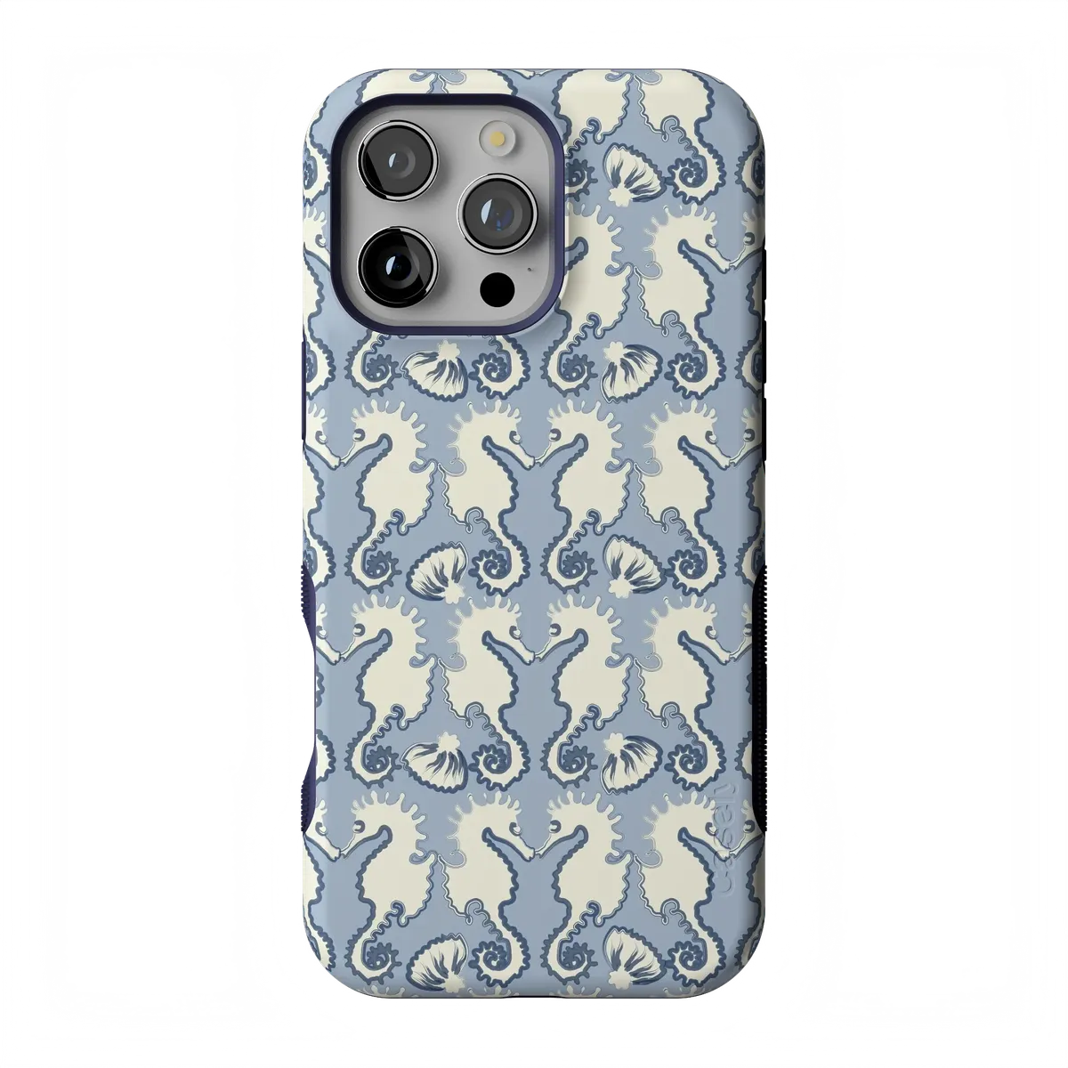 Seahorse Drift | Coastal Blues Case - iPhone 16 Pro
