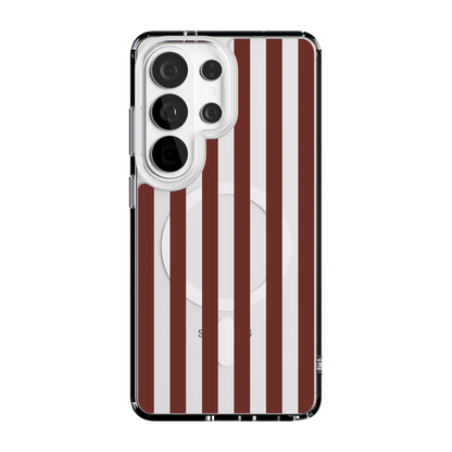 Sunday in Brooklyn | Burgundy Stripes Case - Galaxy S25 Ultra