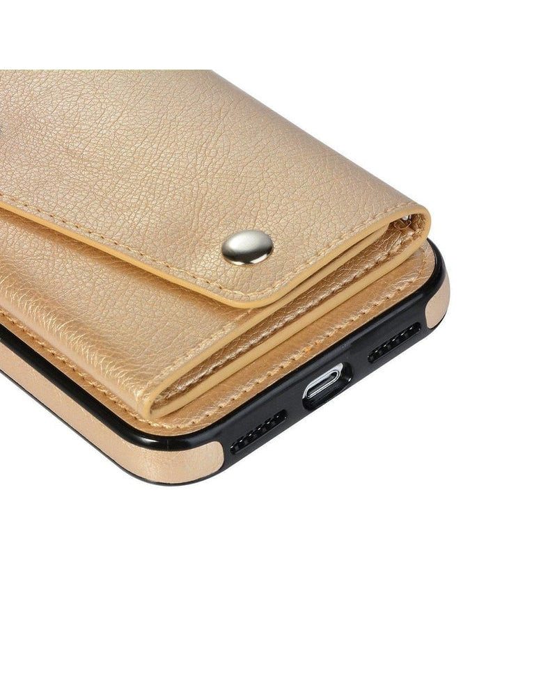Gold Vegan Leather | Wallet Case iPhone Case get.casely