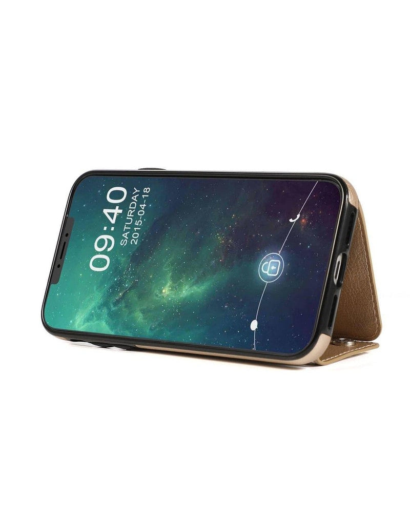 Gold Vegan Leather | Wallet Case iPhone Case get.casely