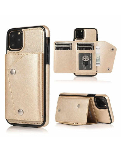 Gold Vegan Leather | Wallet Case iPhone Case get.casely