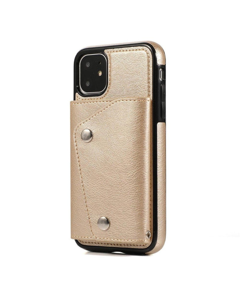 Gold Vegan Leather | Wallet Case iPhone Case get.casely