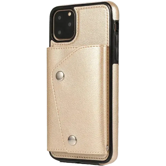 Gold Vegan Leather | Wallet Case iPhone Case get.casely Wallet iPhone 11