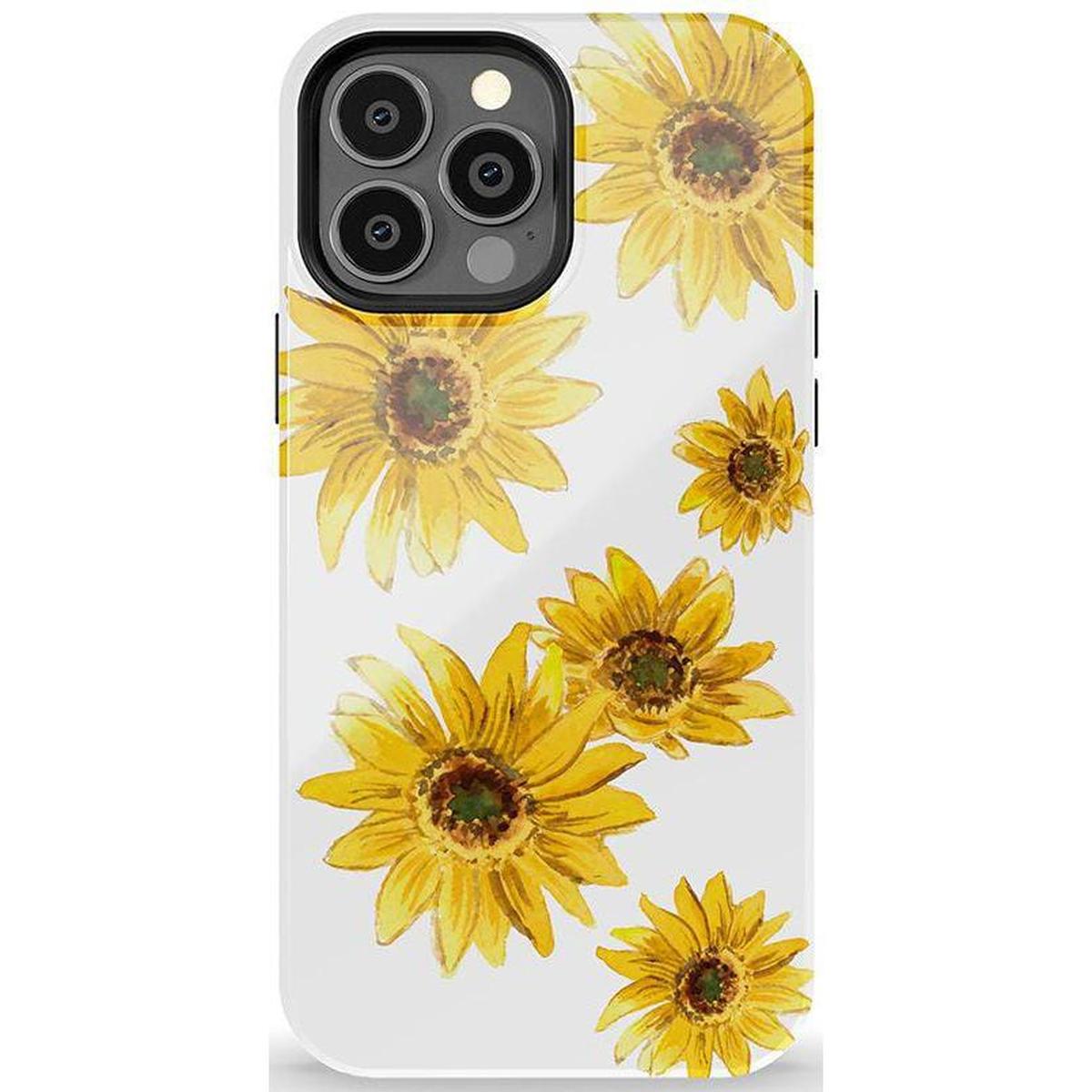 Golden Garden | Yellow Sunflower Floral Case iPhone Case get.casely Essential + MagSafe® iPhone 13 Pro Max