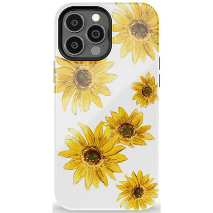 Golden Garden | Yellow Sunflower Floral Case iPhone Case get.casely Essential + MagSafe® iPhone 13 Pro Max