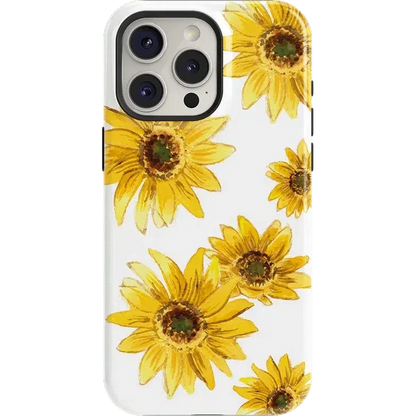Golden Garden | Yellow Sunflower Floral Case iPhone Case get.casely Essential + MagSafe® iPhone 15 Pro Max