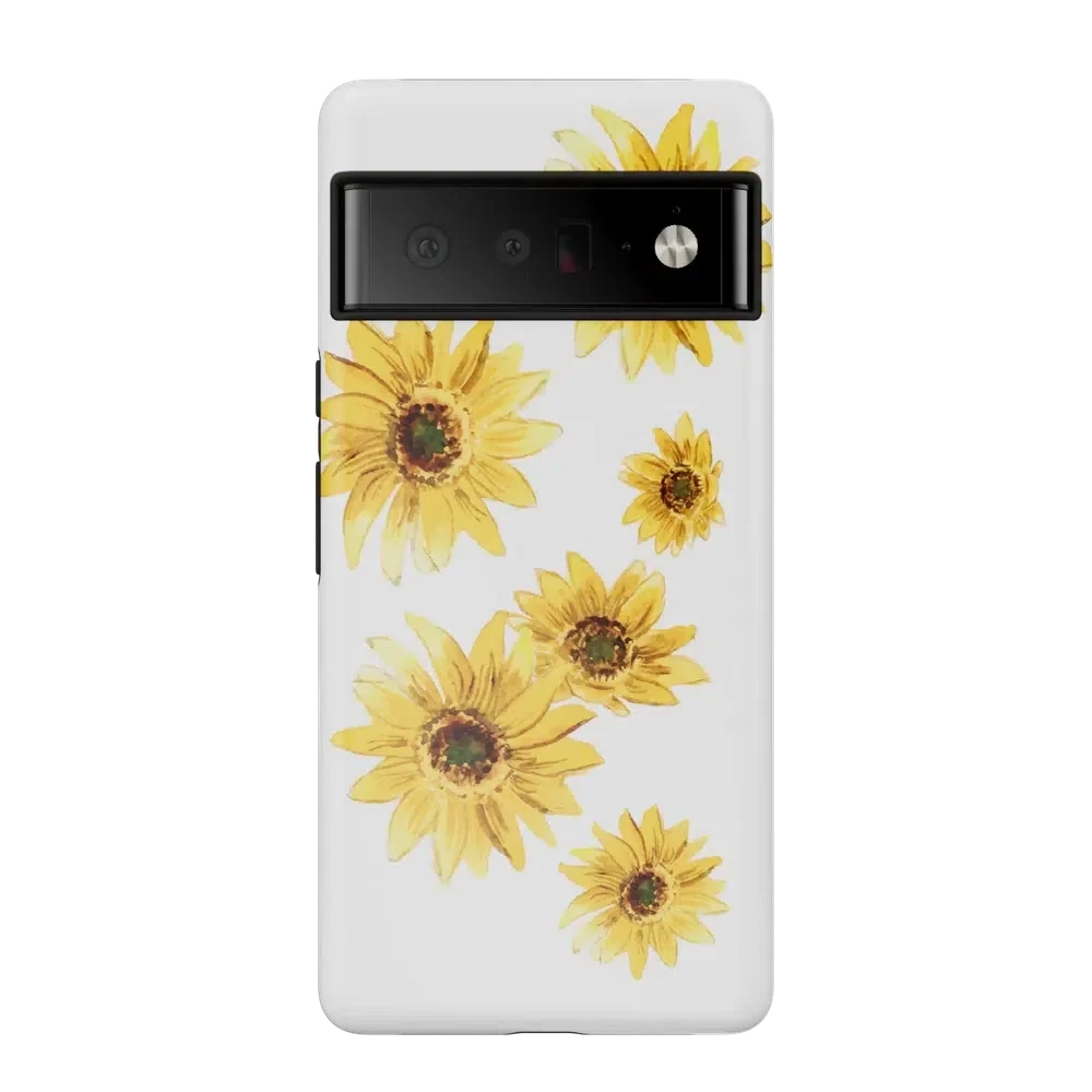 Golden Garden | Yellow Sunflower Floral Google Pixel Case Google Pixel Case Casetry Essential Google Pixel 6 Pro