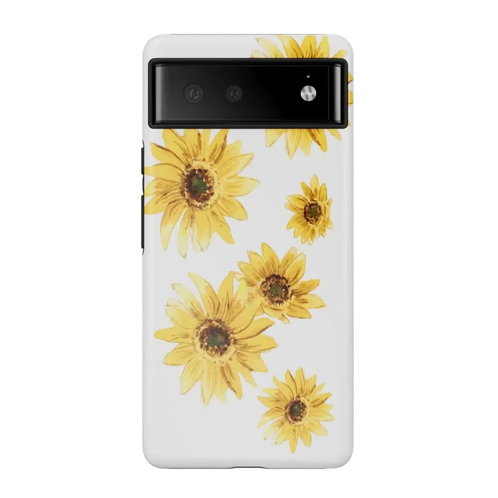Golden Garden | Yellow Sunflower Floral Google Pixel Case Google Pixel Case Casetry Essential Google Pixel 6