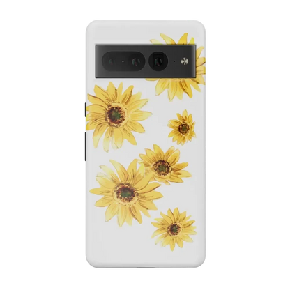 Golden Garden | Yellow Sunflower Floral Google Pixel Case Google Pixel Case Casetry Essential Google Pixel 7 Pro