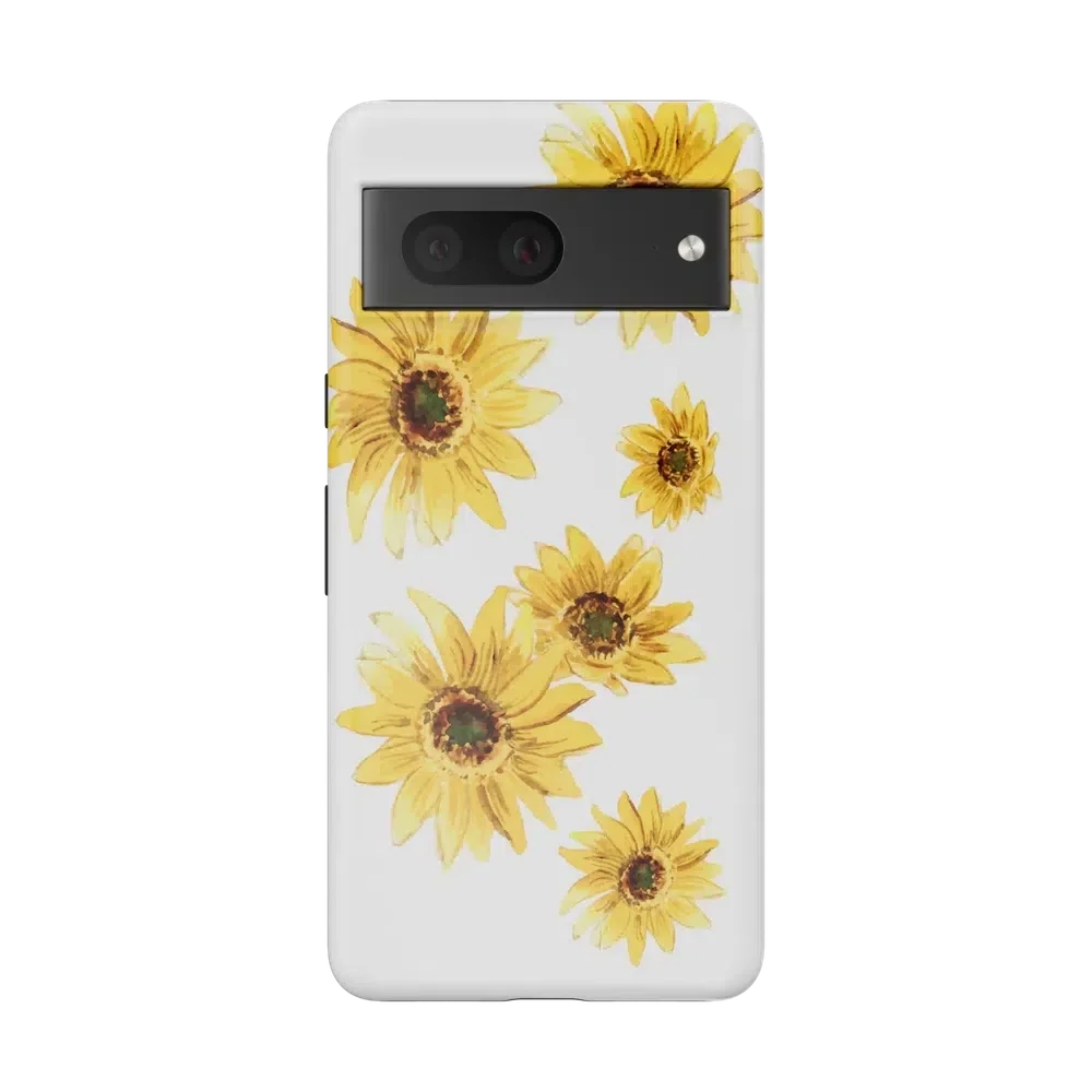 Golden Garden | Yellow Sunflower Floral Google Pixel Case Google Pixel Case Casetry Essential Google Pixel 7