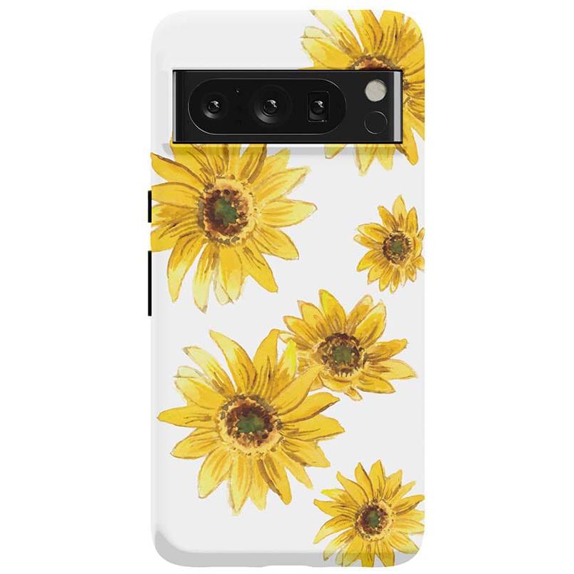 Golden Garden | Yellow Sunflower Floral Google Pixel Case Google Pixel Case Casetry Essential Google Pixel 8 Pro