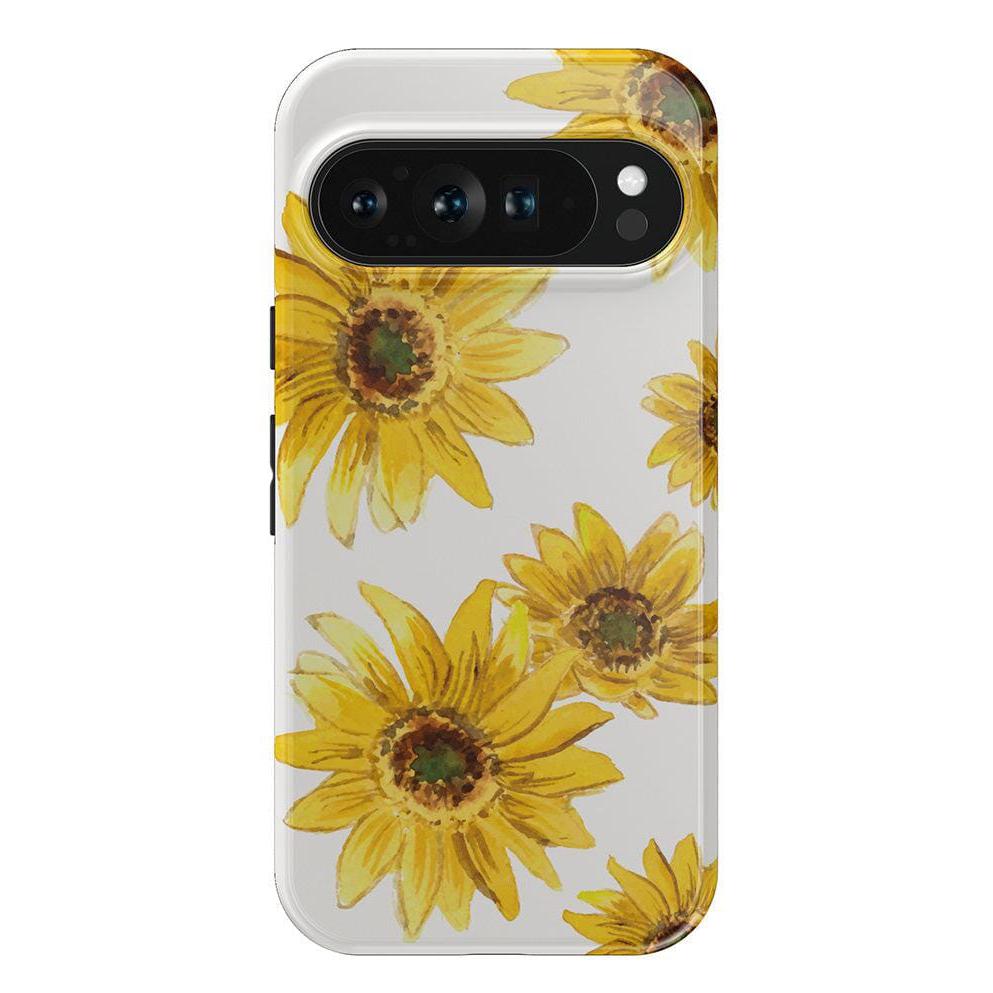 Golden Garden | Yellow Sunflower Floral Google Pixel Case Google Pixel Case Casetry Essential Google Pixel 9 Pro