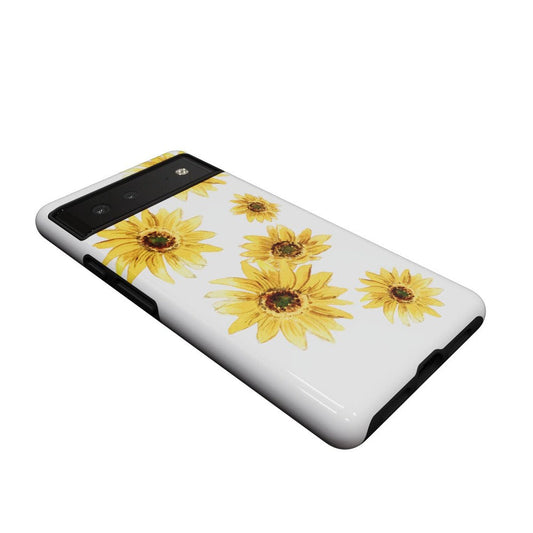 Golden Garden | Yellow Sunflower Floral Google Pixel Case Google Pixel Case Casetry