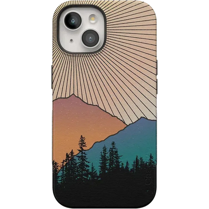 Golden Hour | Mountain Sunset Case iPhone Case get.casely Bold + MagSafe® iPhone 15