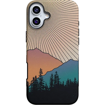 Golden Hour | Mountain Sunset Case iPhone Case get.casely Bold + MagSafe® iPhone 16 Plus