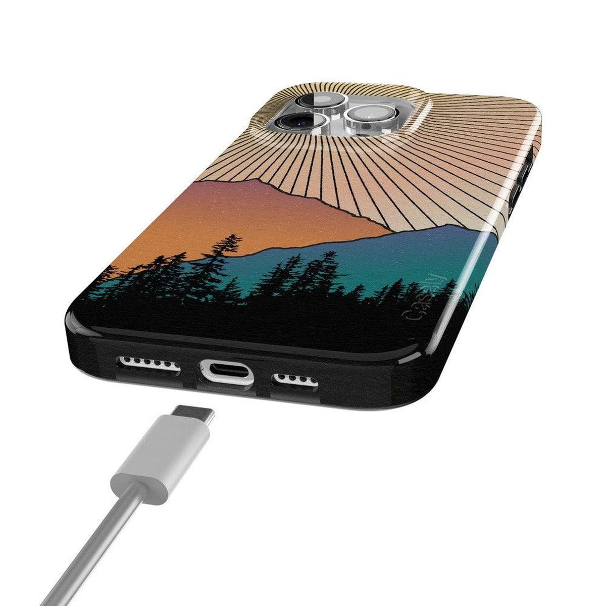 Golden Hour | Mountain Sunset Case iPhone Case get.casely