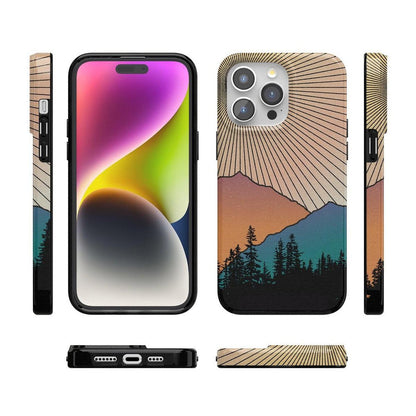 Golden Hour | Mountain Sunset Case iPhone Case get.casely