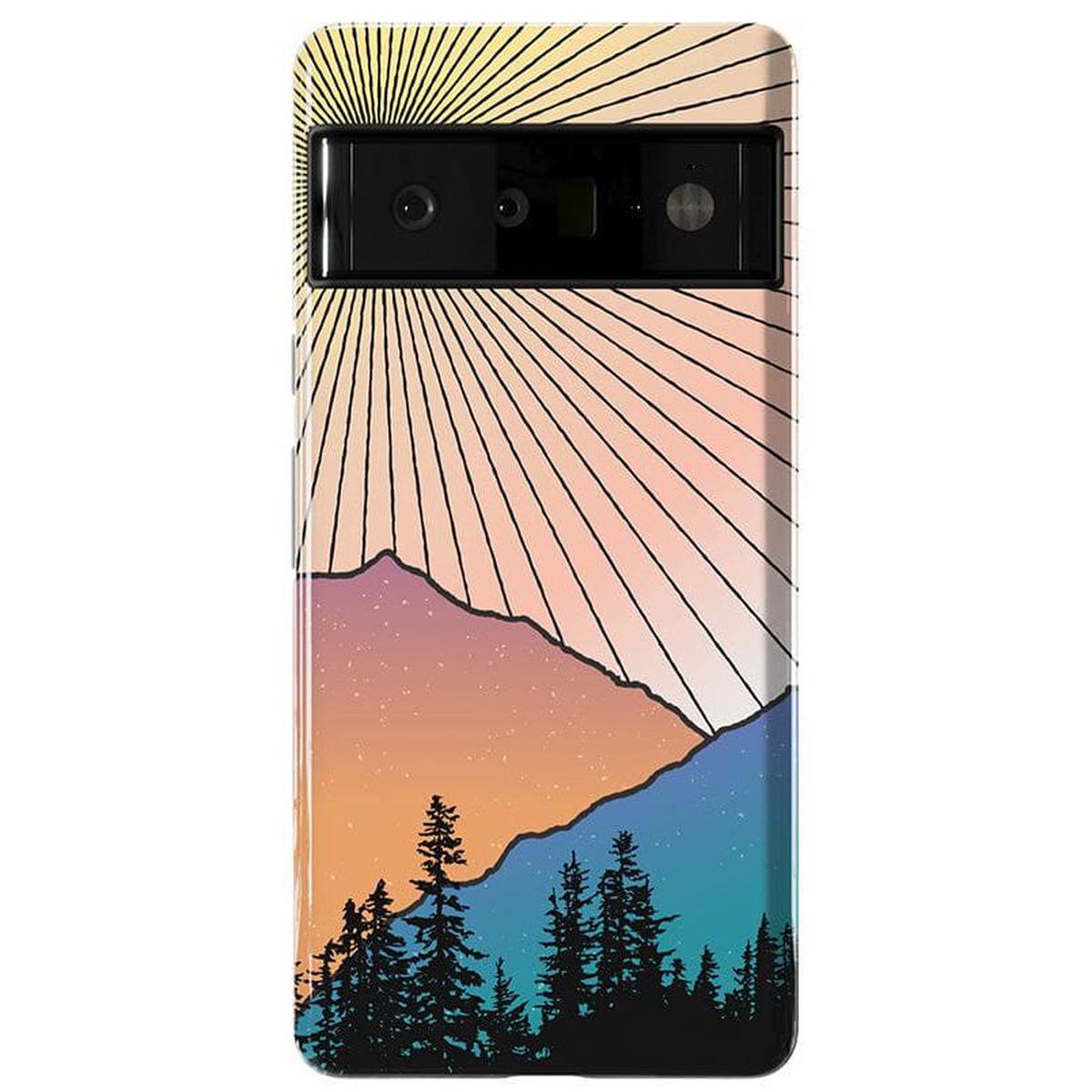 Golden Hour | Mountain Sunset Google Pixel Case Google Pixel Case Casetry Essential Google Pixel 6 Pro