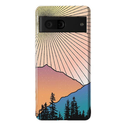 Golden Hour | Mountain Sunset Google Pixel Case Google Pixel Case Casetry Essential Google Pixel 7
