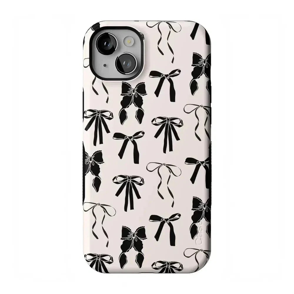 Goth Girlie | Black Bows Case Phone Case Casetry Bold Flex + MagSafe® iPhone 14 Plus